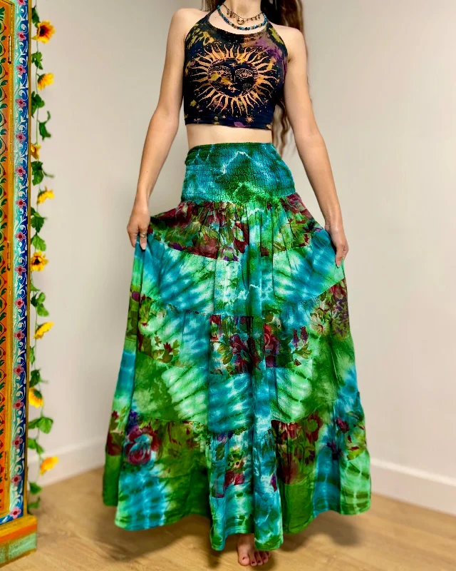 Mermaid Tie-dye Maxi Skirt