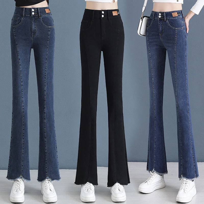 NiDELL: Women’s Elegant Long Skinny Jeans For Autumn