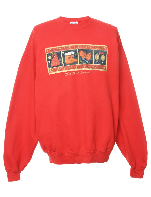 Festive Season Christmas Sweatshirt - L